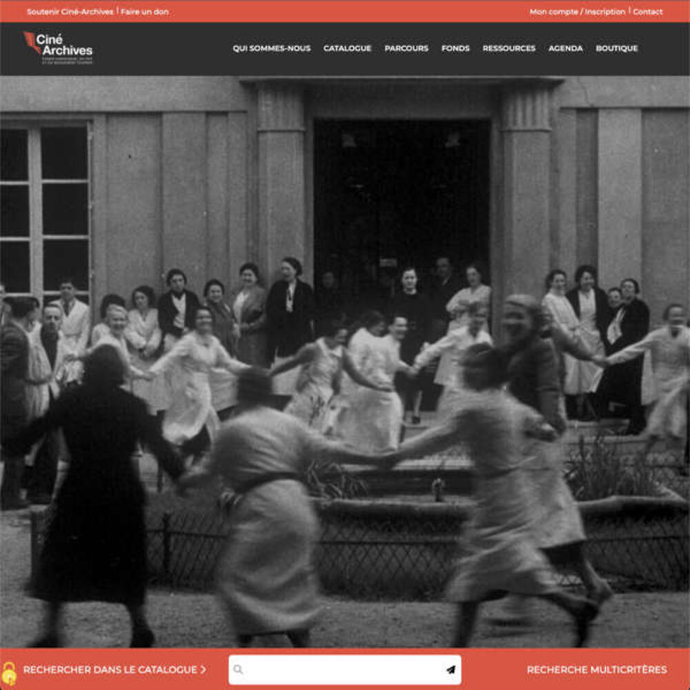Web design per il sito Ciné Archives - Proimago